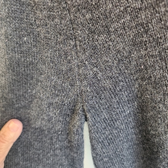 Ethan Pierce Charcoal Gray Lambswool Collared Pullover Mens Medium - Picture 8 of 9